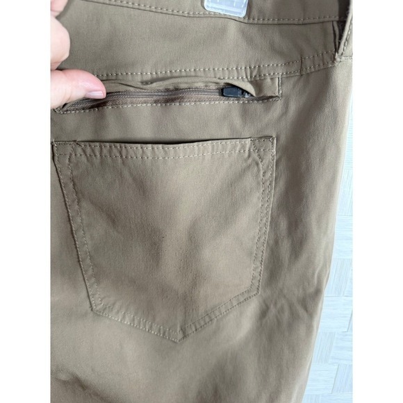 Weatherproof Mens Twill Utility Pants Brown Stretch Straight Fit 38x30 - Picture 4 of 6